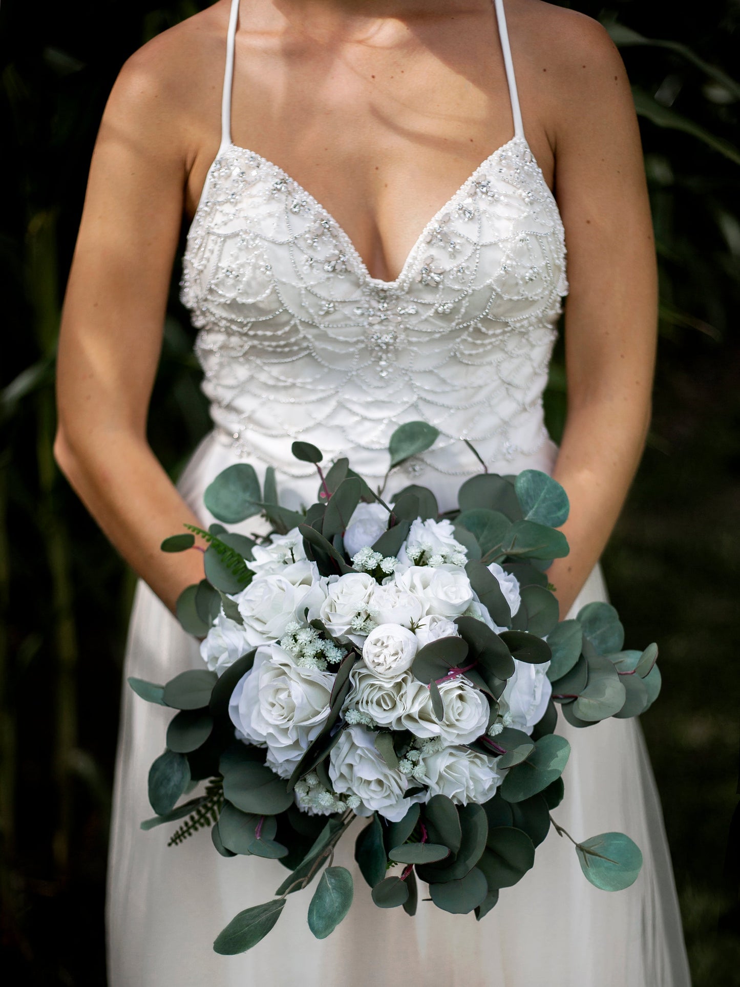 Premium wedding Dress - Bust Cup Size & Strap Adjustment, with Basic Hem